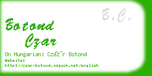 botond czar business card